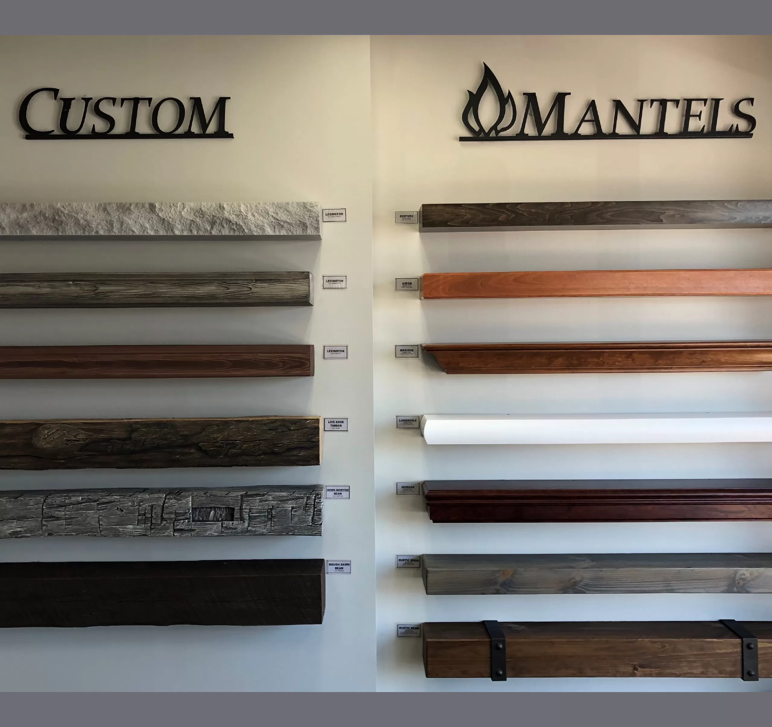 Hearth & Home Custom Mantels by Stoll Industries, Premier Mantels, and Ambiance