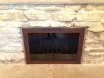 fireplace glass door installation project by Hearth and Home