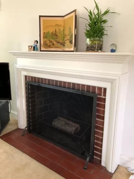 fireplace screen purchase and installation by Hearth and Home