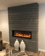 linear fireplace project