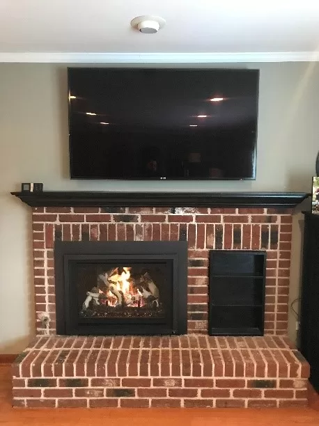 gas fireplace insert project by Hearth and Home