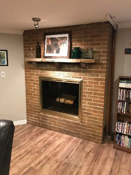 fireplace glass door installation by Hearth and Home