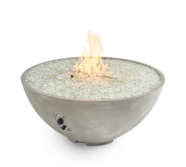 The Outdoor GreatRoom - Natural Grey Cove Edge 42" Round Gas Fire Pit Bowl - Image 2