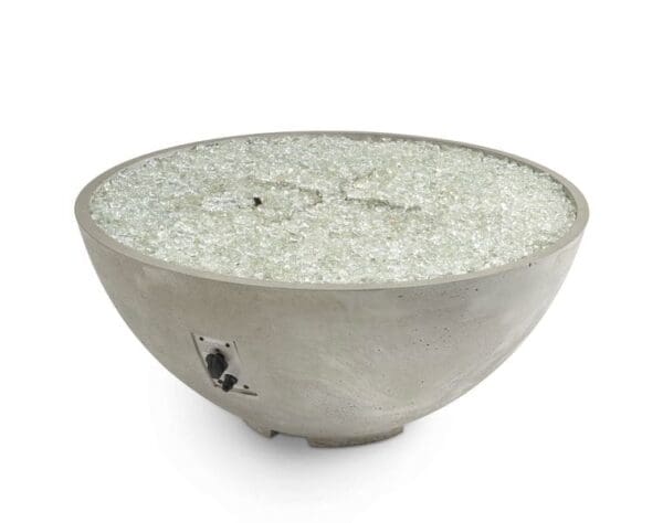 The Outdoor GreatRoom - Natural Grey Cove Edge 42" Round Gas Fire Pit Bowl - Image 3