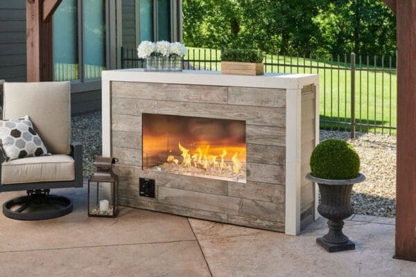 The Outdoor GreatRoom - 40" Linear Ready-to-Finish Single-Sided Gas Fireplace with Direct Spark Ignition (LP)